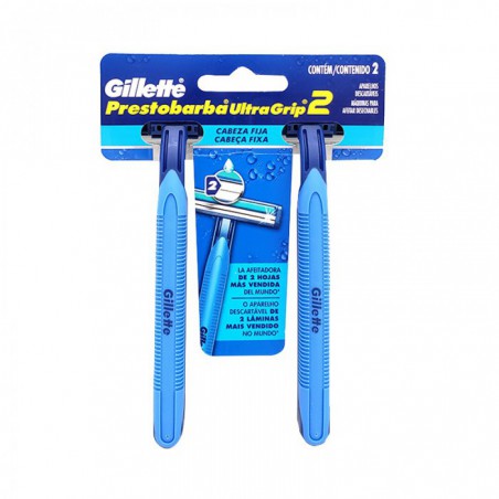 PRESTOBARBA GILLETTE ULTRAGRIP 2PZ